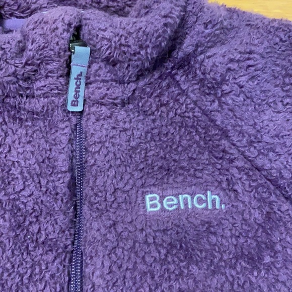 BENCH kids size 10-12 purple teddy bear sweater - Picture 2 of 3